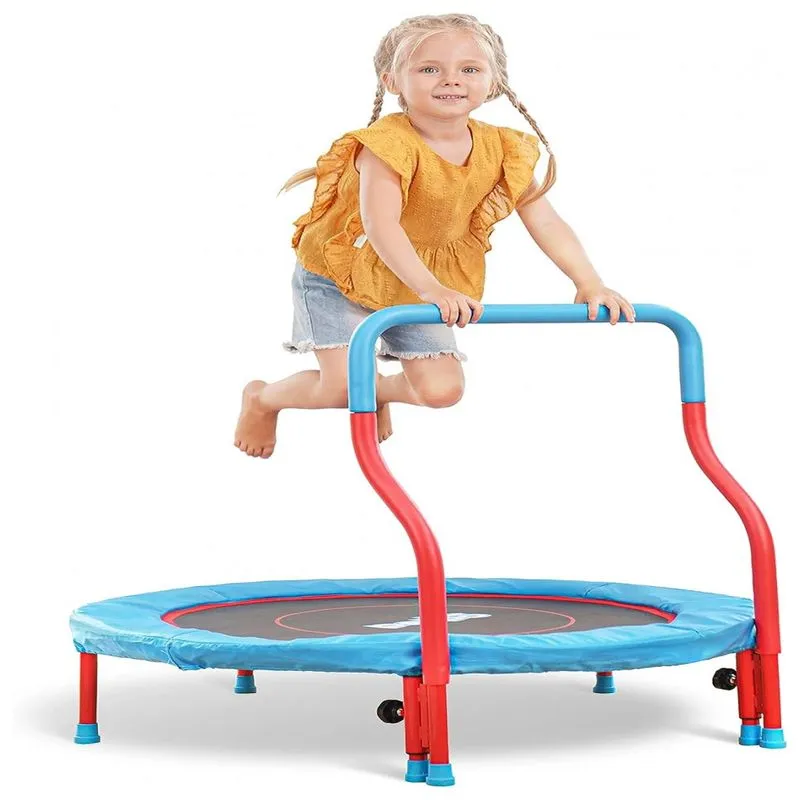 Cama Elastica Infantil Com Corrimão Ajustável Para Até 70 Kg, Pelpo Kids F 38rb, Vermelho