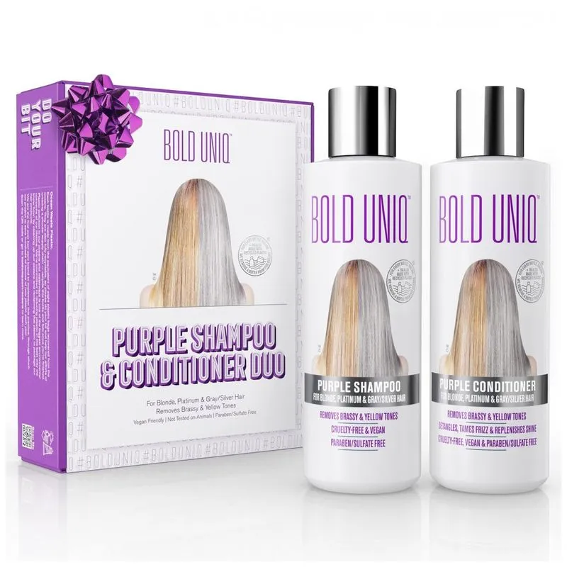 Shampoo E Condicionador 237 Ml Vegano Para Loiros E Platinados Perfeitos Anti Tom, Bold Uniq Blu00138venuk, Branco