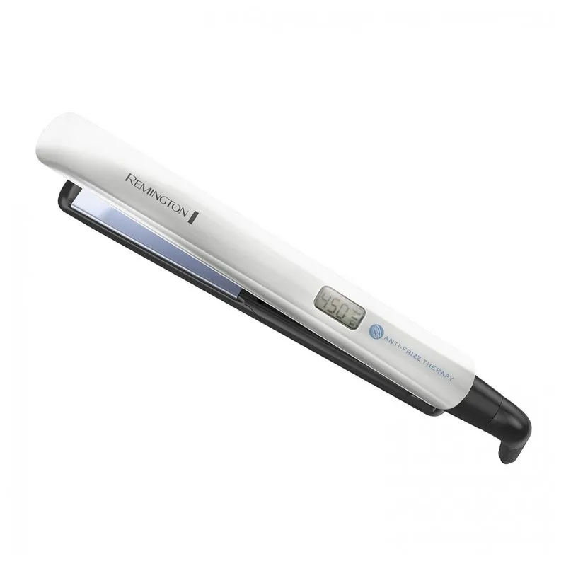 Alisador De Cabelo 8510 Anti Frizz Therapy, Chapinha Ceramica De 1 Polegada Com Controles Digitais, Branco, Remington S8510b