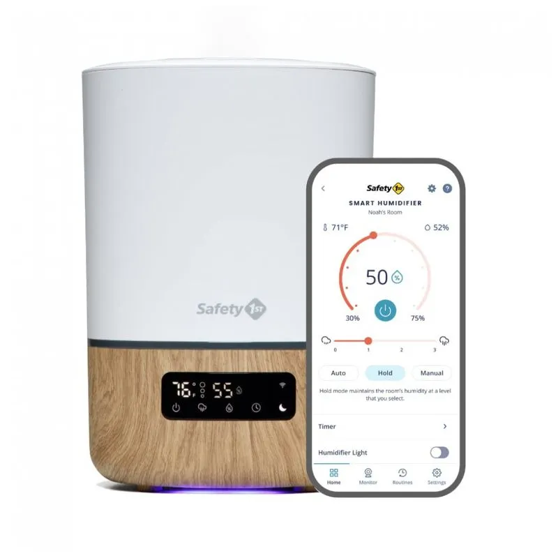 Umidificador Ultrassonico Portatil 3.8l Ate 24h, Area Ate 46 M2, 110v, Safety 1st Ih5550604, Branco