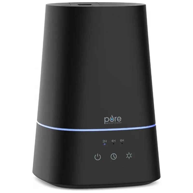 Umidificador Ultrassonico Portatil 3.8l Ate 18h, Area Ate 27 M2, 110v, Pure Enrichment, Preto