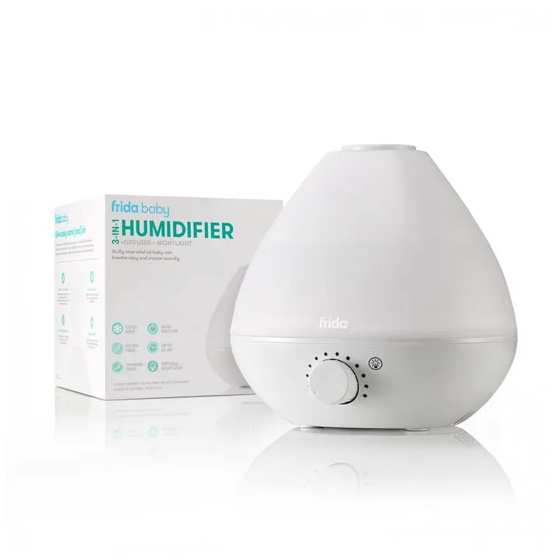 Umidificador Ultrassonico Portatil 1.9l Ate 12h, Area Ate 30 M2, 110v, Frida Baby 053, Branco
