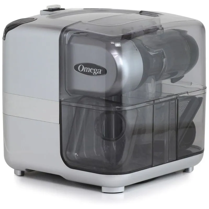 Centrífuga De Frutas Com 8 Velocidades, Aço Inoxidável, 200w, 110v, Omega Jcube500sv, Prateado