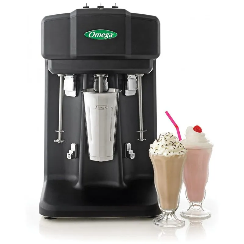 Maquina Para Milk Shaque Tripla Omega Profissional Com Copo Em Aco Inoxidavel 110v