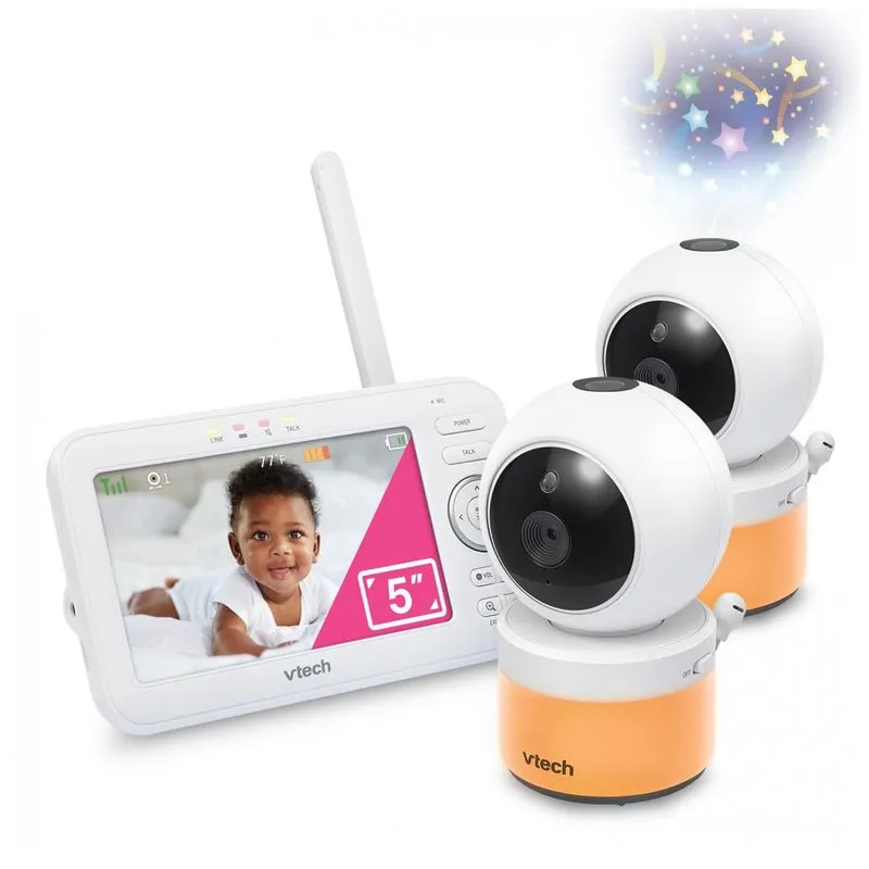 Baba Eletronica, Monitor 270 Com Luz Noturna Coloridas, Vtech Vm5463 2, Branco