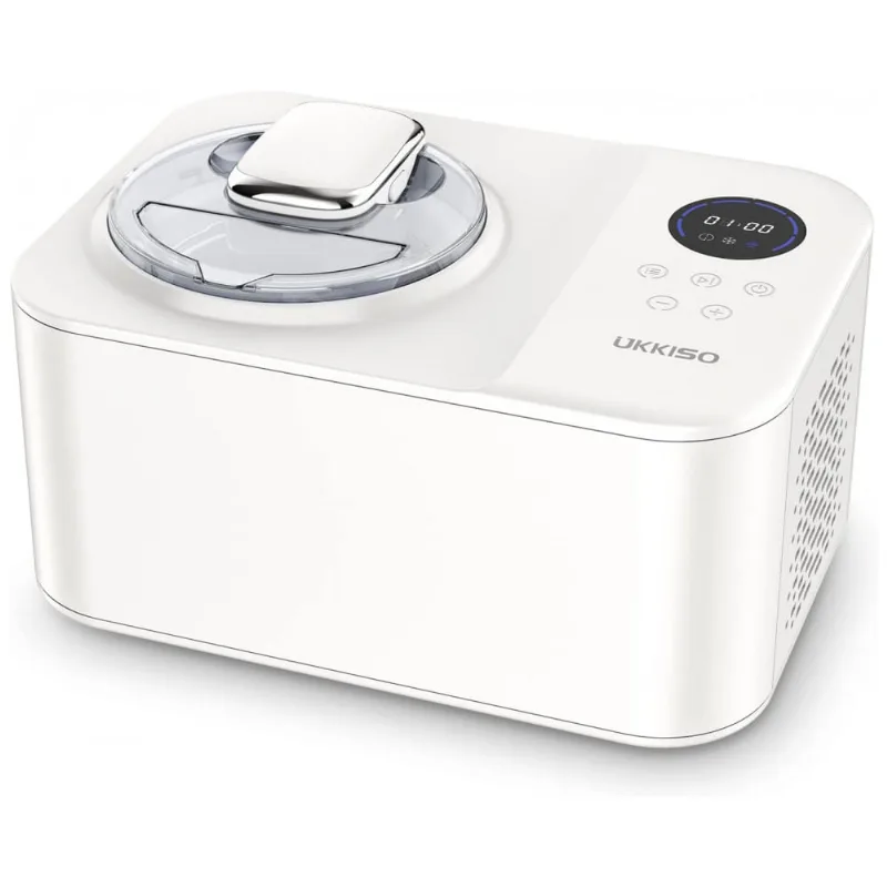 Maquina De Sorvete Automatica E Eletrica Ate 1.2l Com Controle Digital, Branca, 110v, Ukkiso Su I12a, Branco