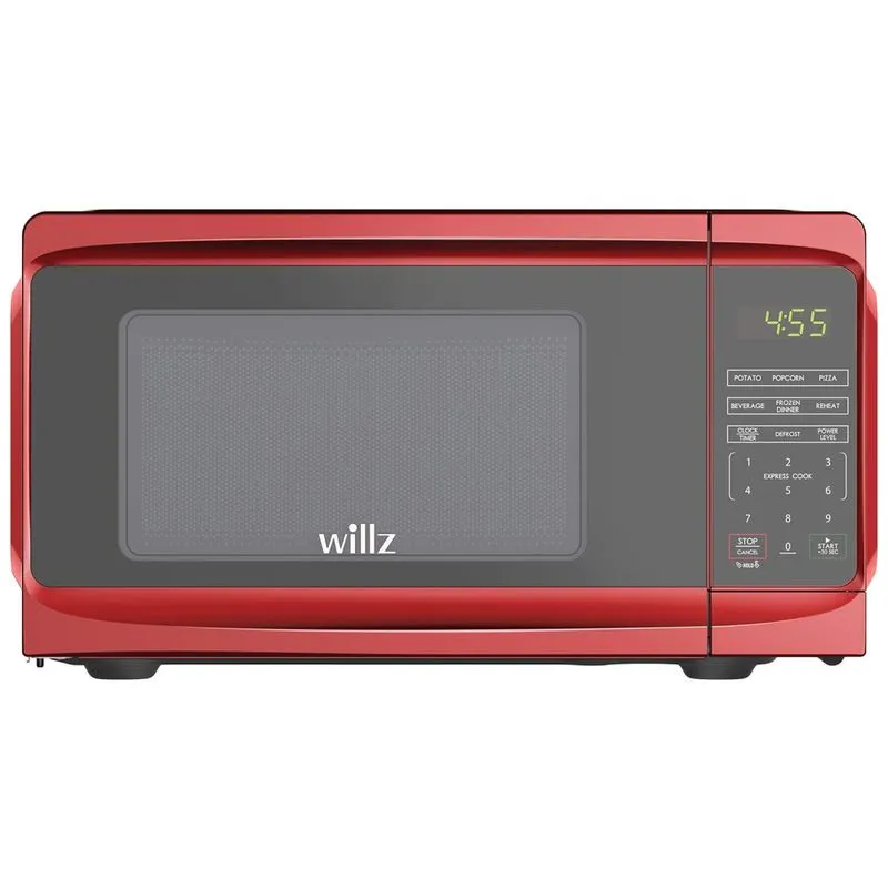 Micro Ondas De Bancada 19 Litros Multifuncional, 700w, 110v, Willz Wlcmv807rd 07, Vermelho