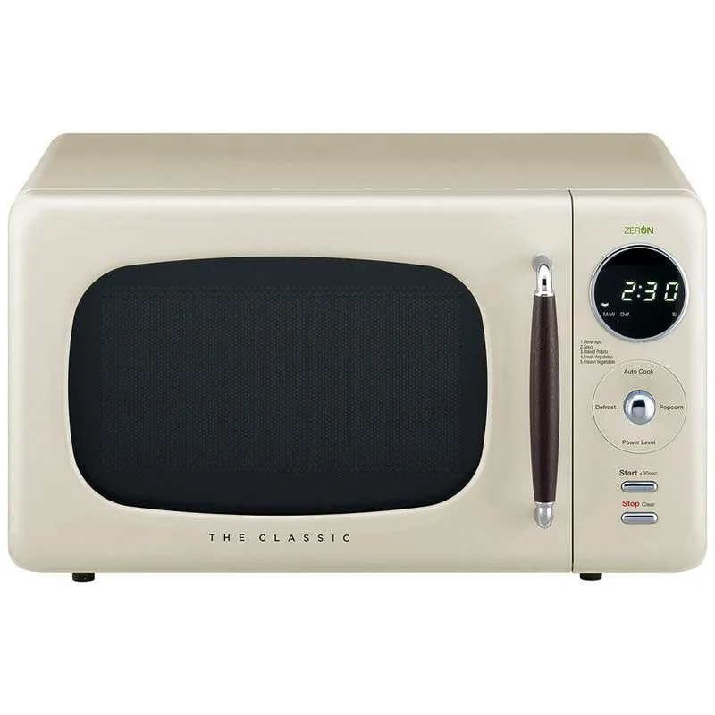 Micro Ondas Retro De Bancada 19 Litros Multifuncional, 700w, 110v, Winia Wor07r3zec, Creme
