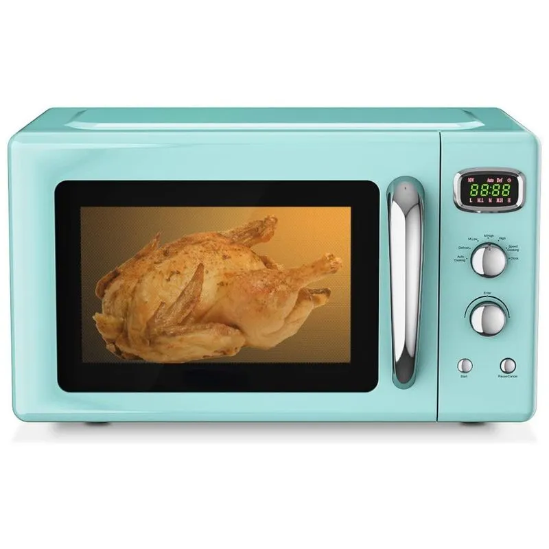 Micro Ondas Retro De Bancada 25 Litros Multifuncional, 900w, 110v, Mat Expert Eb Ep24453, Verde