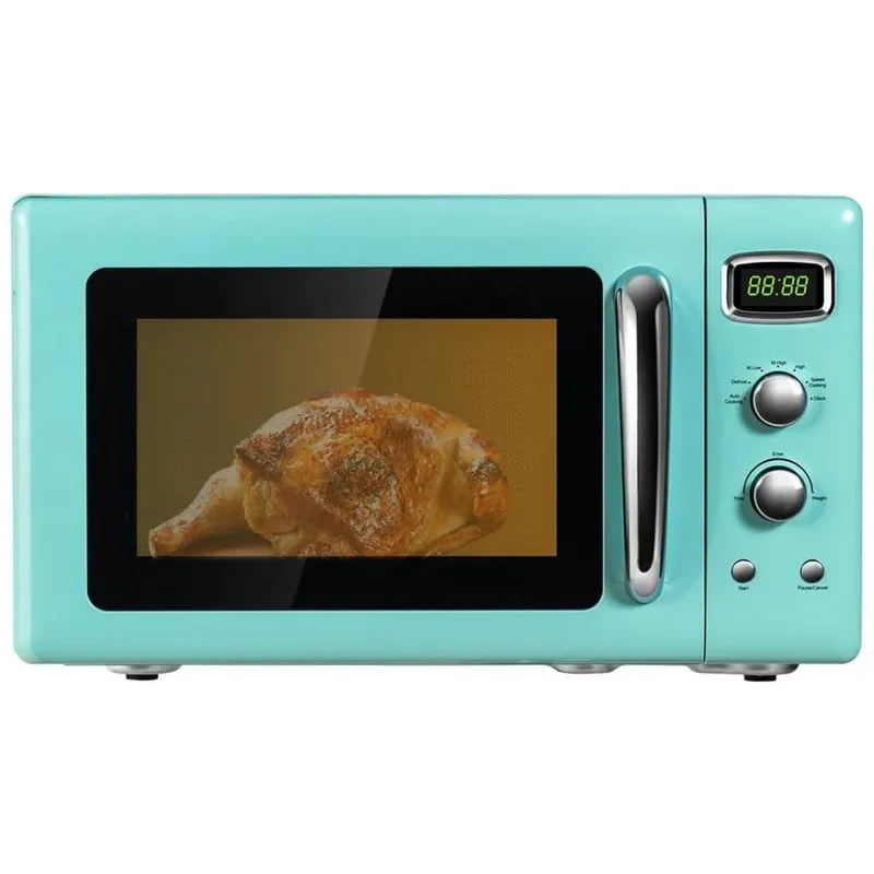 Micro Ondas Retro De Bancada 25 Litros Multifuncional, 900w, 110v, Simoe Amse170mognca, Verde