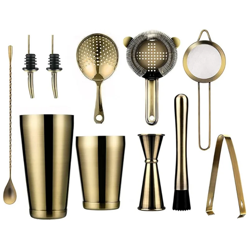 Kit Bn Profissional 32 Pecas Em Aluminio, Lilili, Dourado