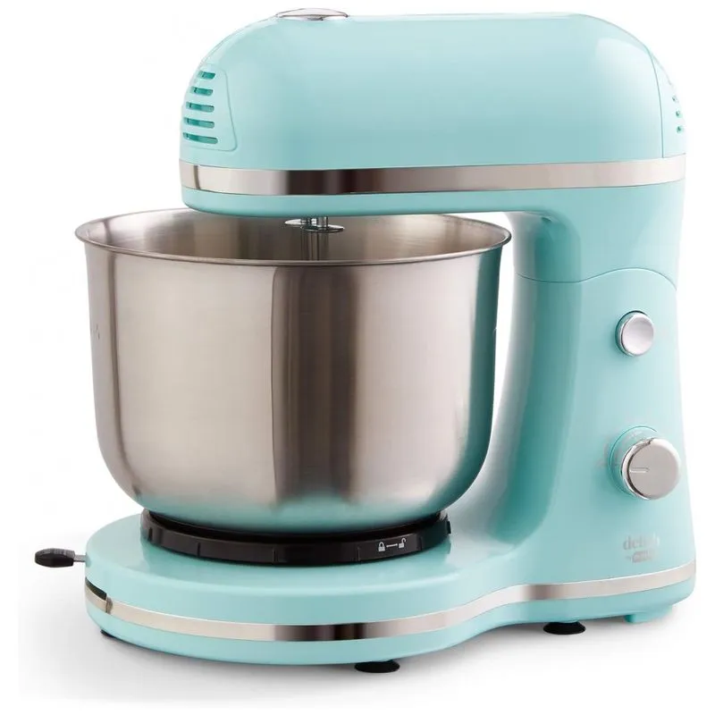 Delish By Batedeira Planetaria Eletrica 3.5l Com 5 Velocidades Aco Inoxidavel 350w, 110v, Dash Dcsm350gbbu02, Azul