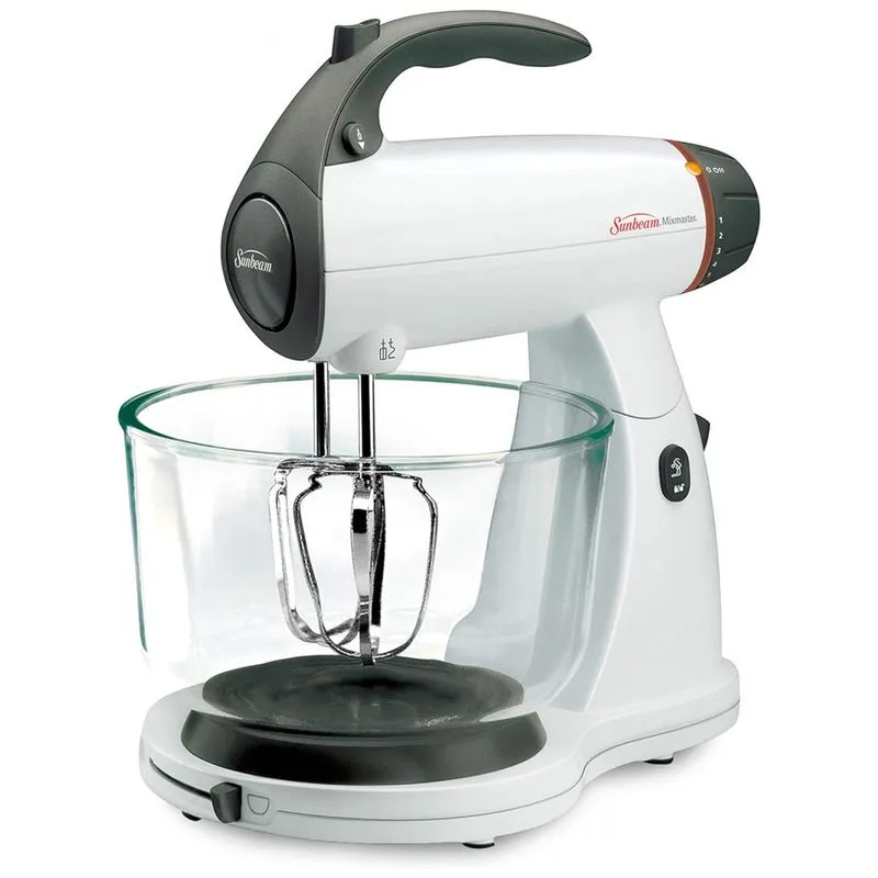 Mixmaster Batedeira Planetaria Eletrica 4l Com 12 Velocidades Aco Inoxidavel 350w, Branca, 220v, Sunbeam 002371 000 Npo, Branco
