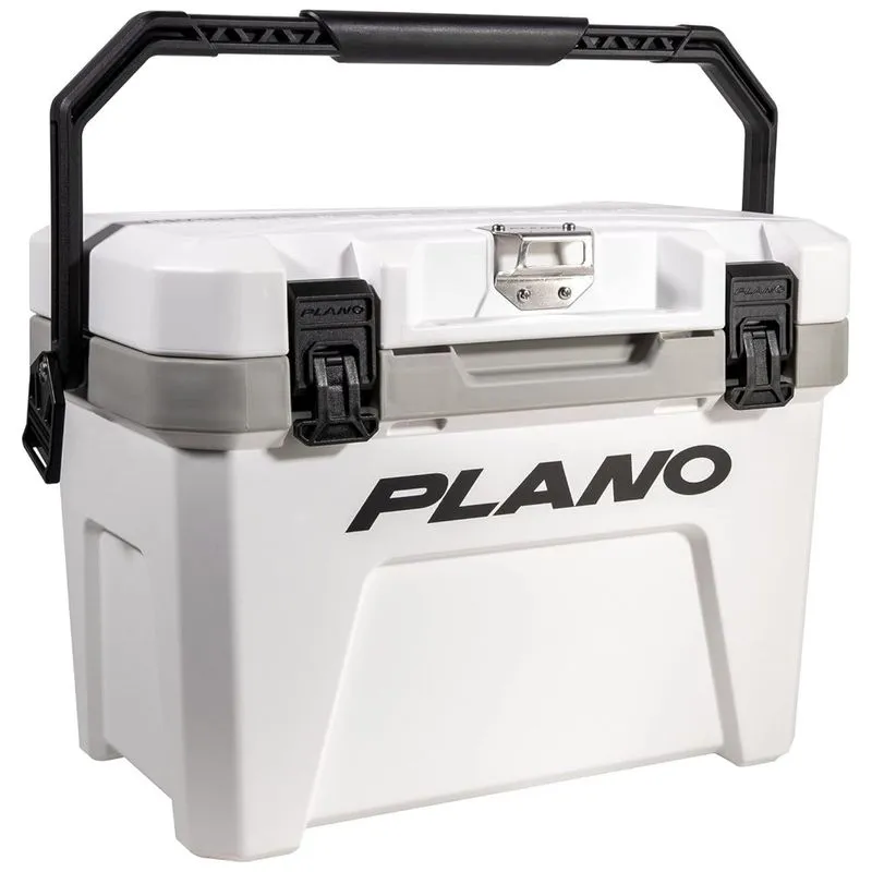 Cooler Caixa Térmica Portátil 14 Litros Com Porta Copos, Plano Plac1450, Branco