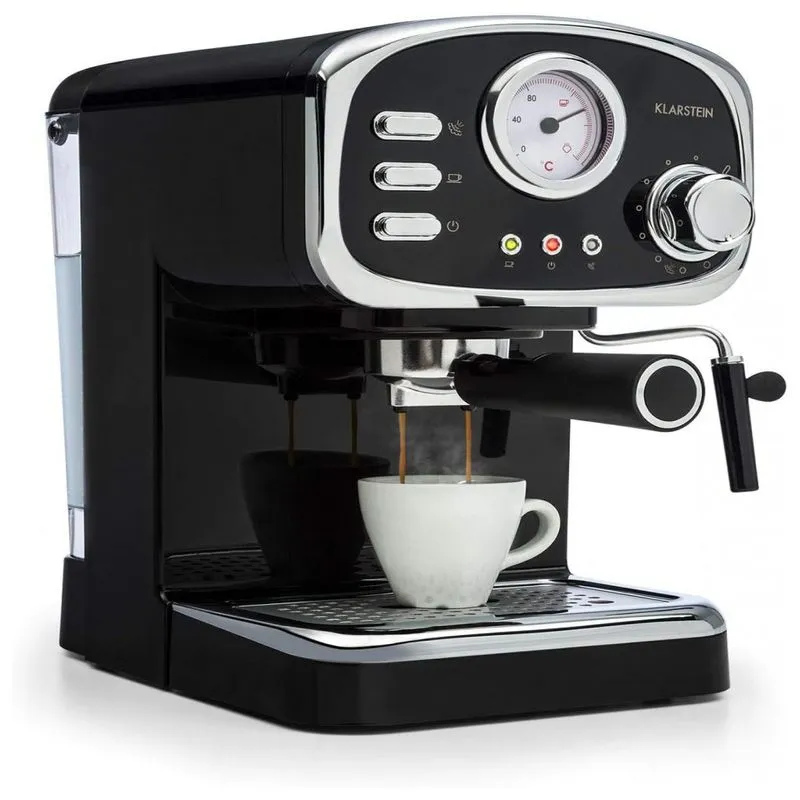 Retrô Cafeteira Programável 1.1l Em Aço Inoxidável, 1100w, 110v, Klarstein, Vermelho