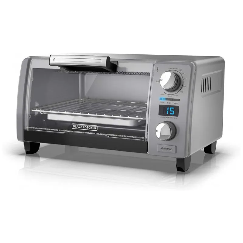 Forno Eletrico De Bancada 4 Em 1 Multifuncoes, 110v, Blackdecker Tod1770g, Prateado