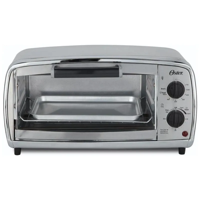 Forno Eletrico De Bancada Em Aco Inoxidavel, 110v, Oster Tssttvvgs1, Prateado