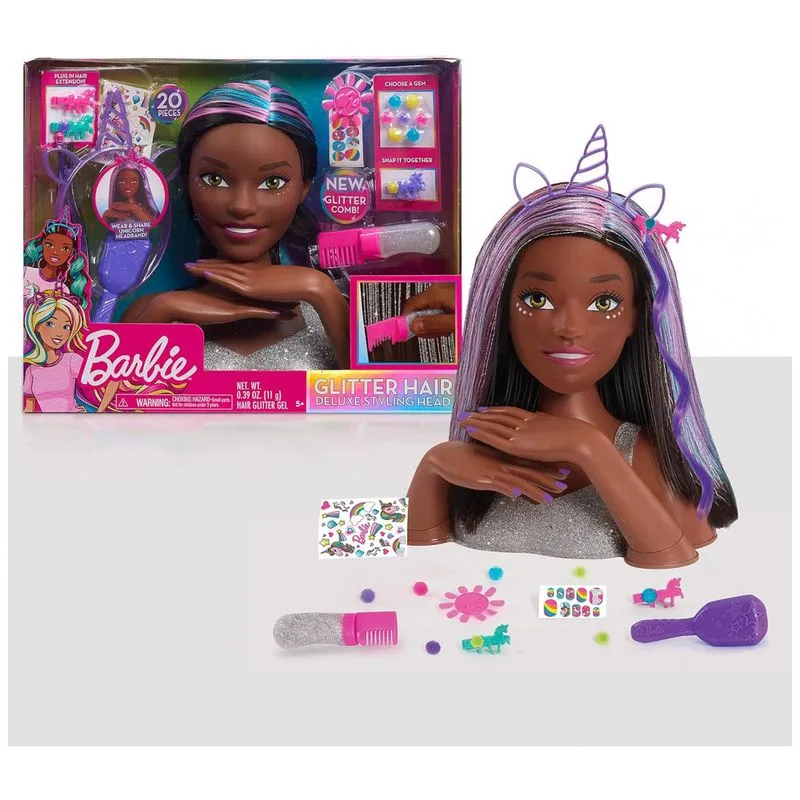 Barbie Deluxe Cabelereira Com 20 Acessorios Para Criancas De 5 A 12 Anos, Just Play 63526, Violeta
