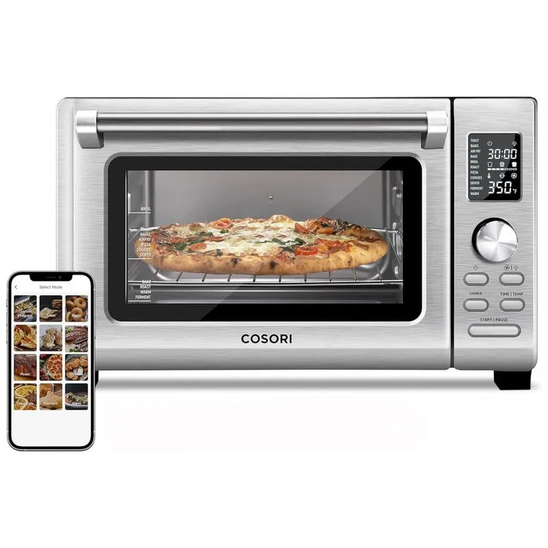 Forno Eletrico De Bancada 25l, 10 Configuracoes Em Aco Inoxidavel Com Painel Digital, 1800w, 110v, Cosori Air Fryer Toaster Oven Cs125 Ao,