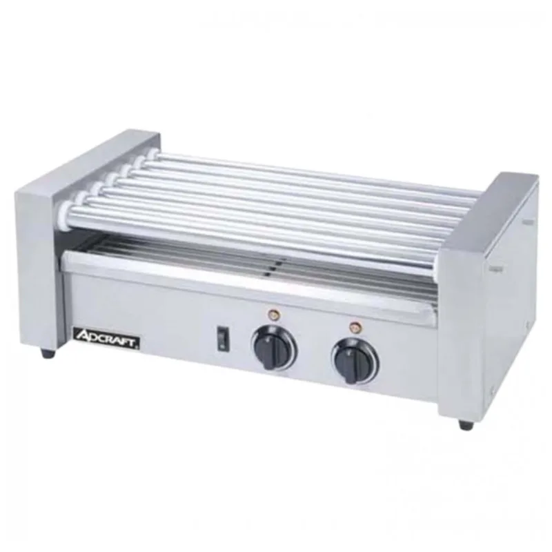 Maquina De Salsicha Profissional Em Aco Inoxidavel Ate 18 Unidades, 560w, 110v, Adcraft Rg 07, Prateado