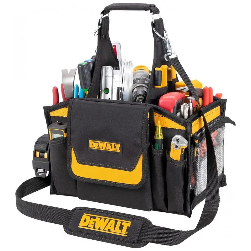 Bolsa De Ferramentas Organizadora Com 20 Compartimentos, Dewalt Dg5532, Preto