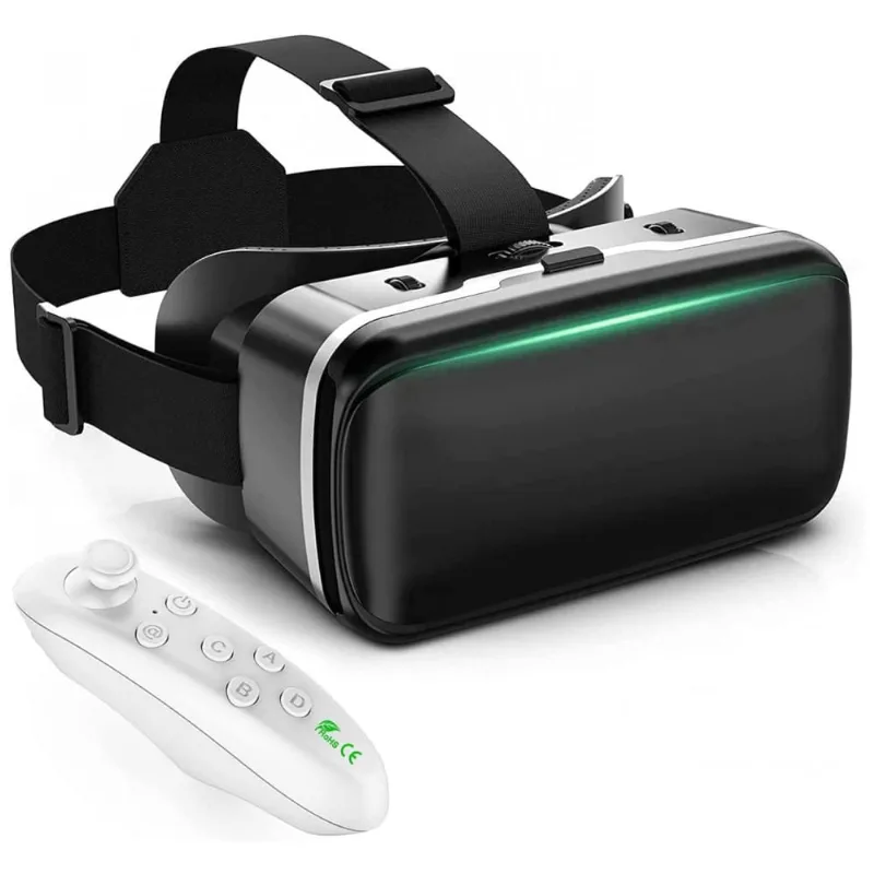 Oculos Vr Realidade Virtual Topsz Com Controle, Preto