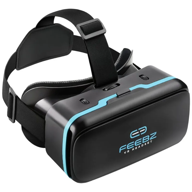Óculos Vr Realidade Virtual Vr1 Para Smartfones, Feebz Vr1, Preto