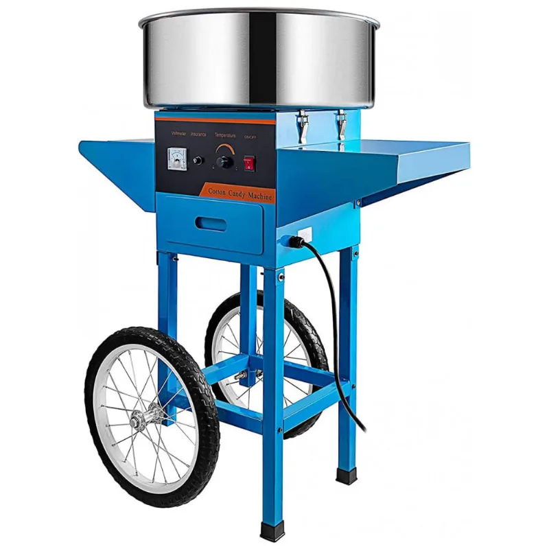 Carrinho De Algodao Doce Eletrica Profissional, 1000w, 110v, Wll Dp, Azul