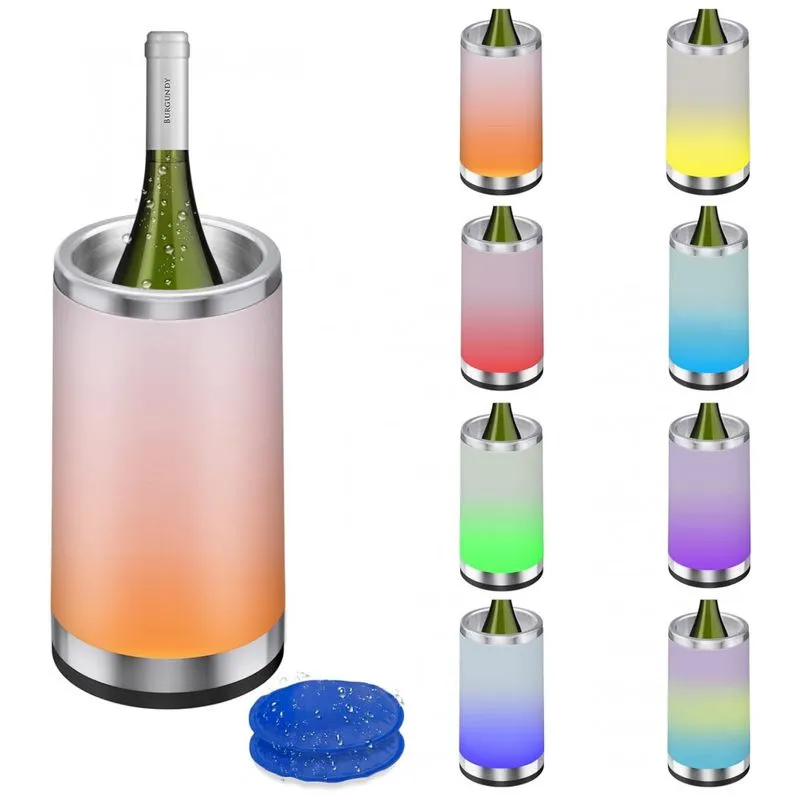 Porta Garrafa Termico Para Vinho E Life Em Aco Inoxidavel, Cor, Oriental Elife, Laranja