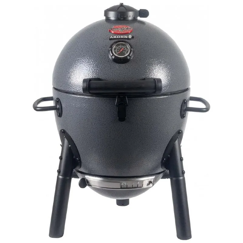 Churrasqueira A Carvao Portatil Com Termostato, Cor, Char Griller E86714, Cinza
