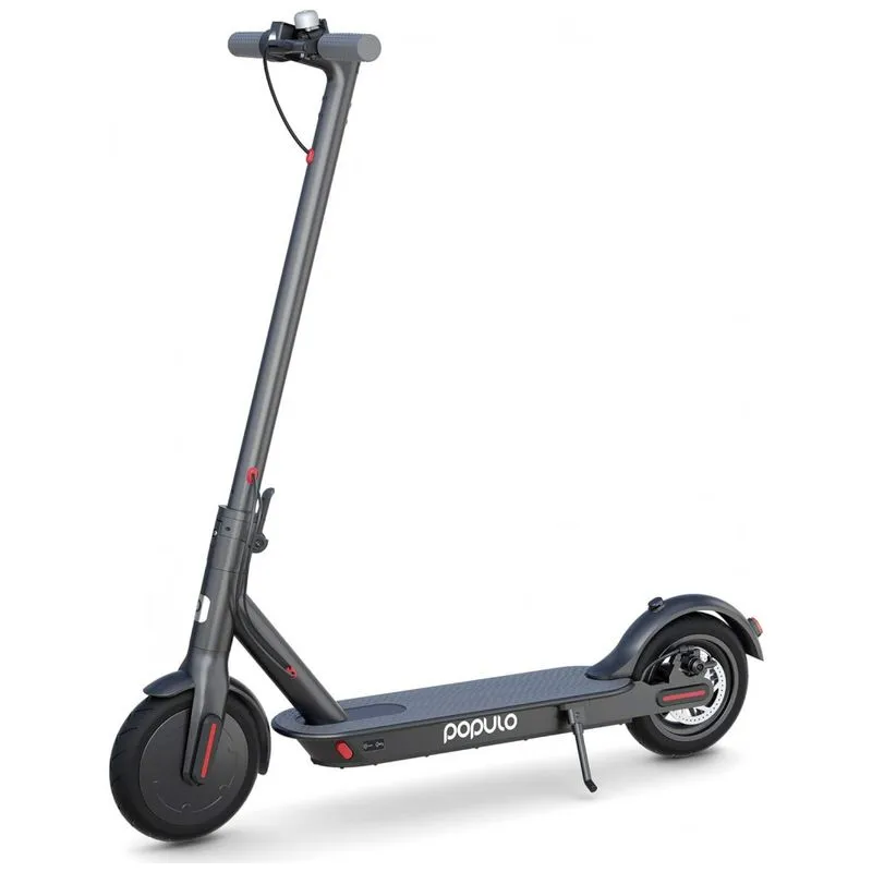 Patinete Eletrico Dobravel Para Adultos Ate 24 Km Por Hora, 350w, Populo Hy Tmz S1003us Jd, Cinza