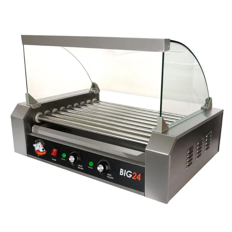 Máquina De Salsicha Elétrica Cozinha Até 24 Unidades Por Vez Aço Inoxidável, 110v, Generic Vs122345, Prateado
