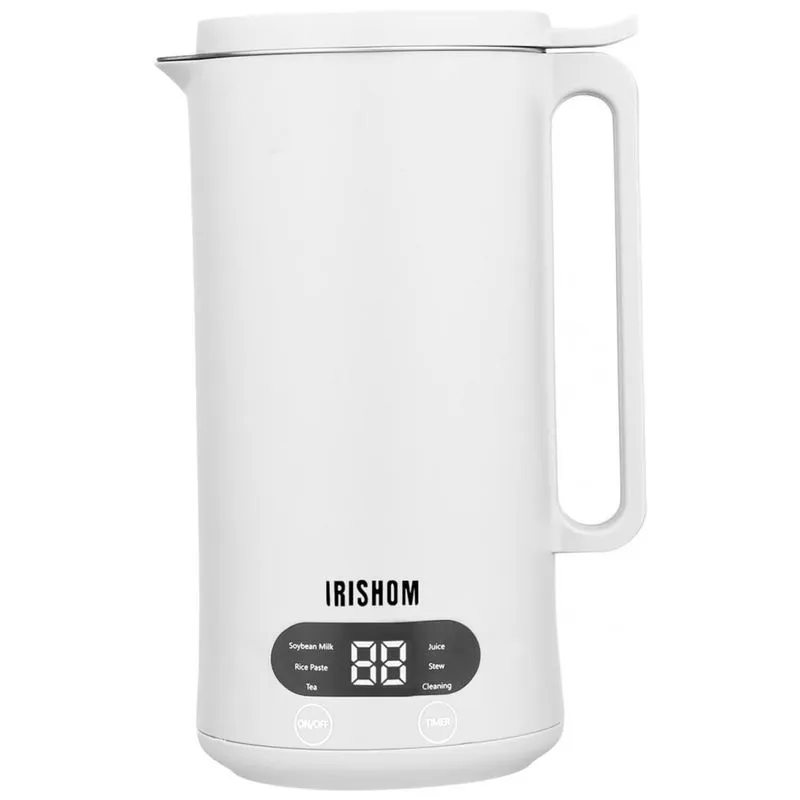 Soymilk Maker 350ml Juicer Soy Milk Machine With Stainless Steel And Blade, Multi Cooker Mixer For Rice Cereal Boiling , Us Plug 110v White2
