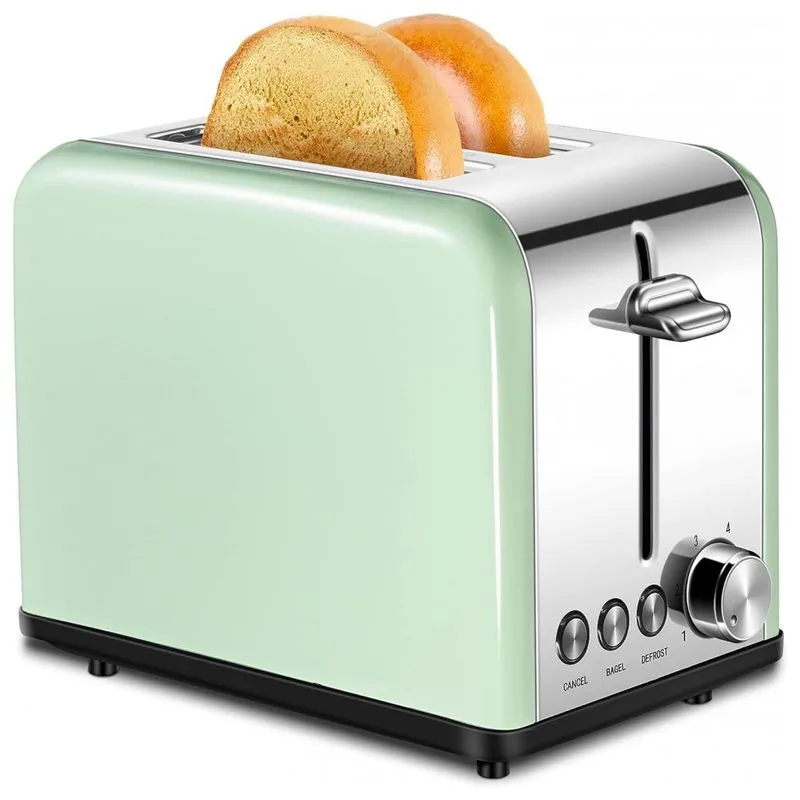 Torradeira Elétrica Retro 2 Fatias, Aço Inoxidável 825w, 110v, Keemo, Azul