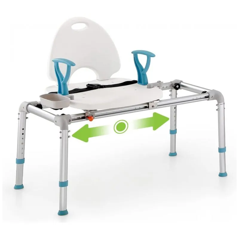 Cadeira De Banho Movel Para Idosos E Adultos, Ate 200 Quilos, Branca, Oasisspace, Branco