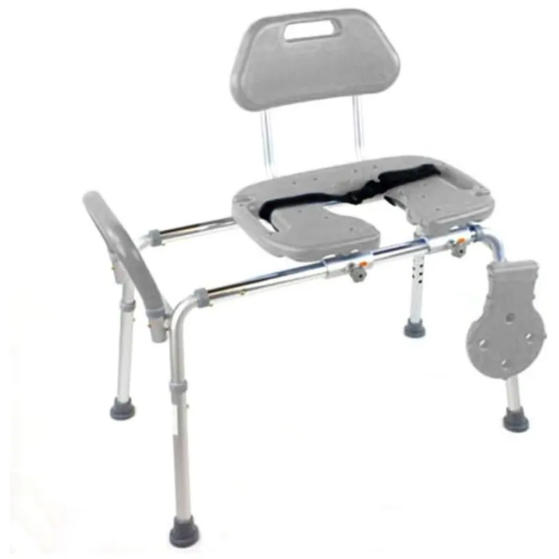 Cadeira De Banho Móvel Para Idosos E Adultos, Até 200 Quilos, Platinum Health Standard Gray, Cinza