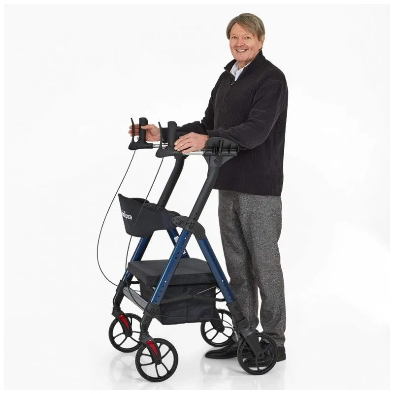 Andador Para Idosos E Adultos, Ate 200 Quilos, Oasisspace, Azul