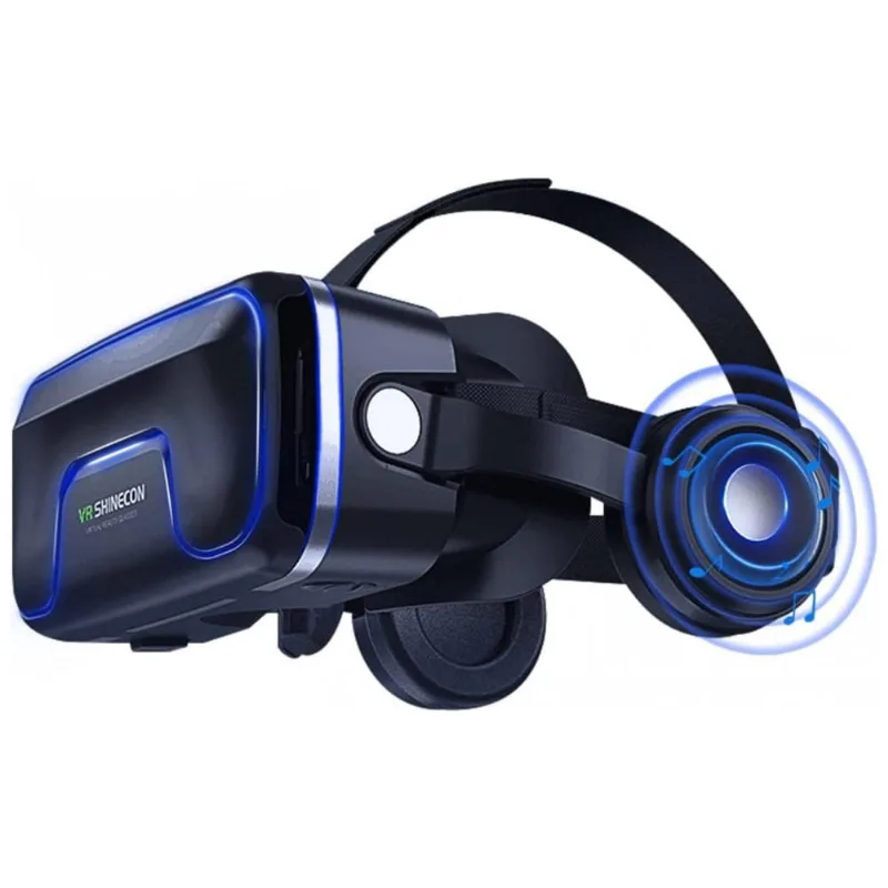 Oculos Vr Realidade Virtual 3d Com Fone De Ouvido, Tsanglight, Preto