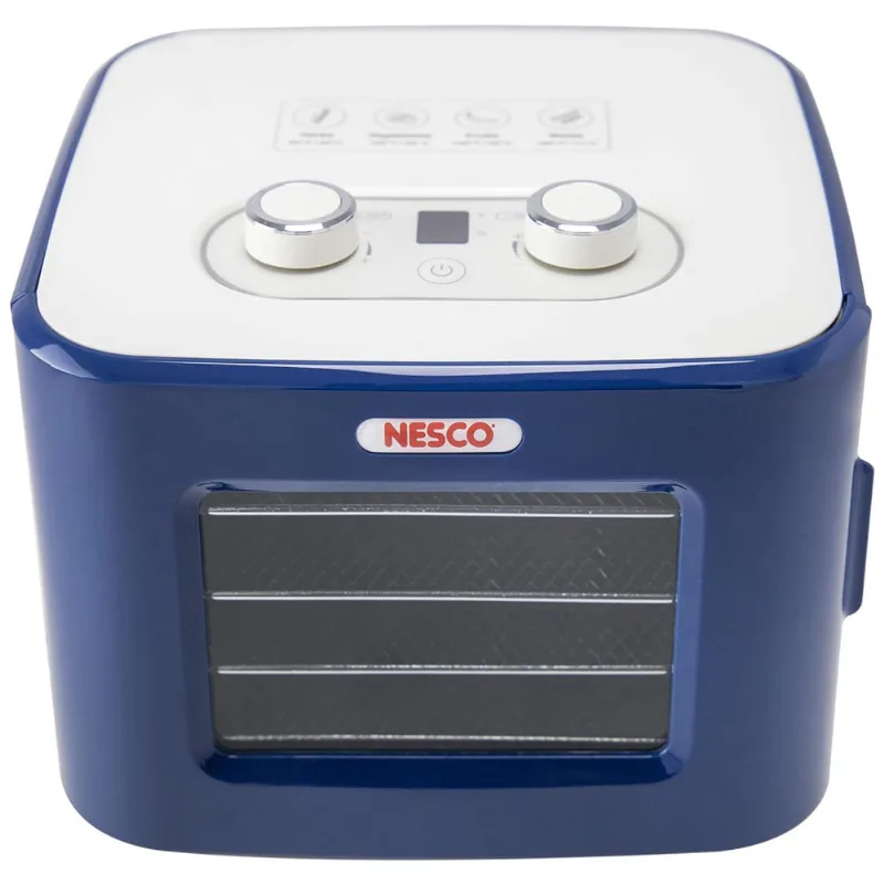 Desidratador De Alimentos Com 4 Bandejas E Controle Digital Em Aco Inoxidavel 400w, 110v, Nesco Fd 41b, Azul
