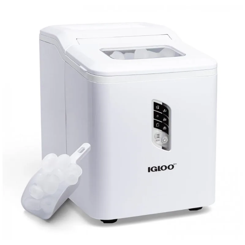 Maquina De Gelo Ate 11 Kg Em 24h Portatil, 120w, 110v, Igloo, Branco