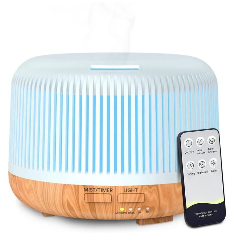 Umidificador Portatil Pinci 300ml Ate 18h Com Controle Remoto, 110v, Branco E Marrom