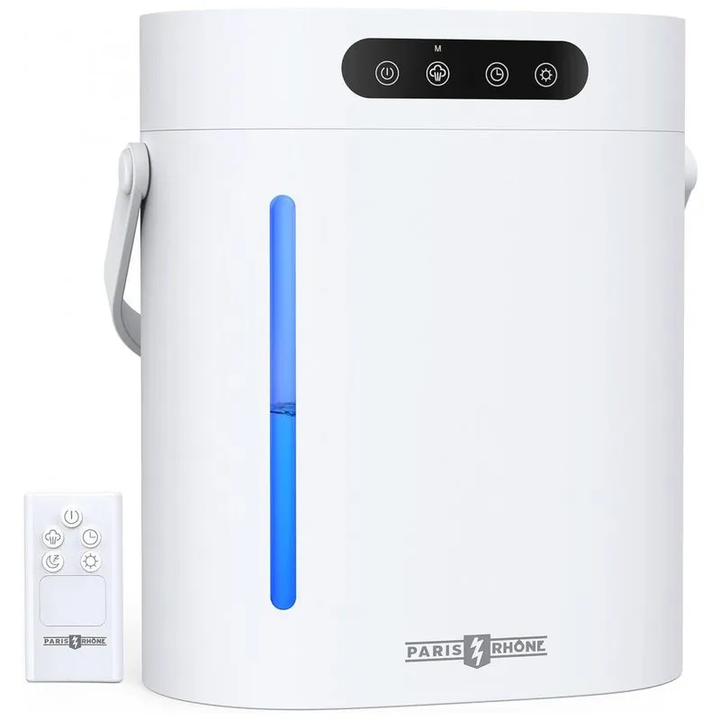 Umidificador Ultrassonico Portatil Paris Rhone 6 Litros Com Controle Remoto, 110v, Branco