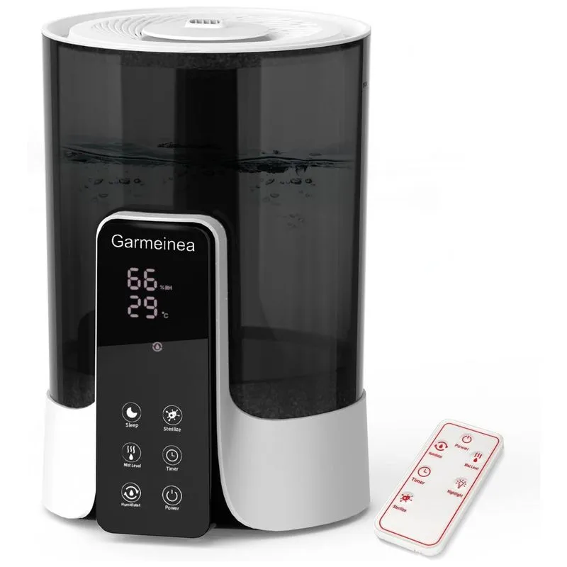 Umidificador Ultrassonico Portatil Garmeinea 6l Ate 30h Com Controle Remoto, 110v, Branco