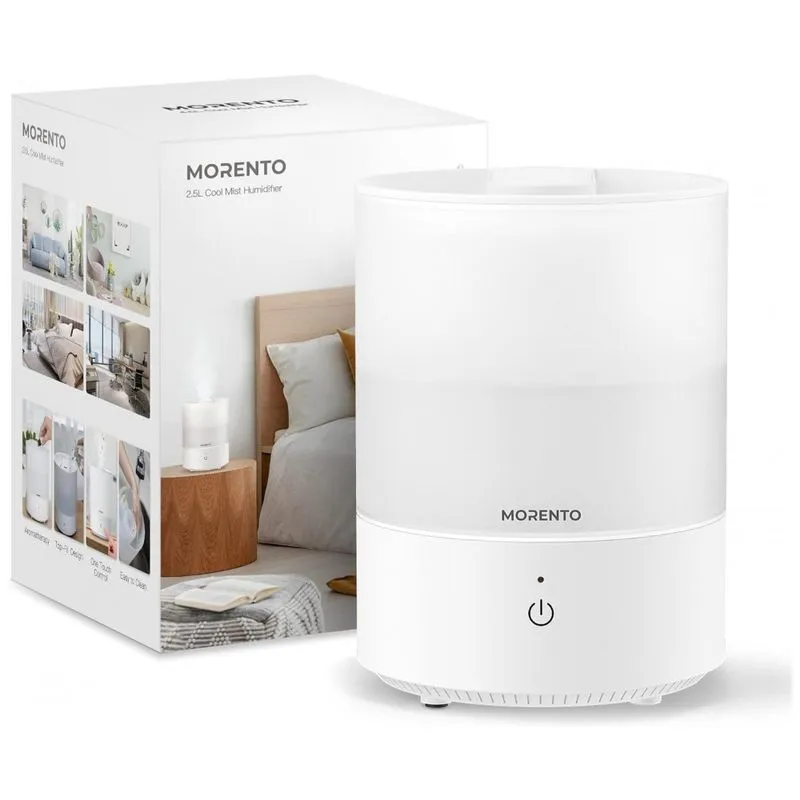 Umidificador Portatil Morento 2,5 Litros Ate 35h, Area Ate 33 M2, Branco