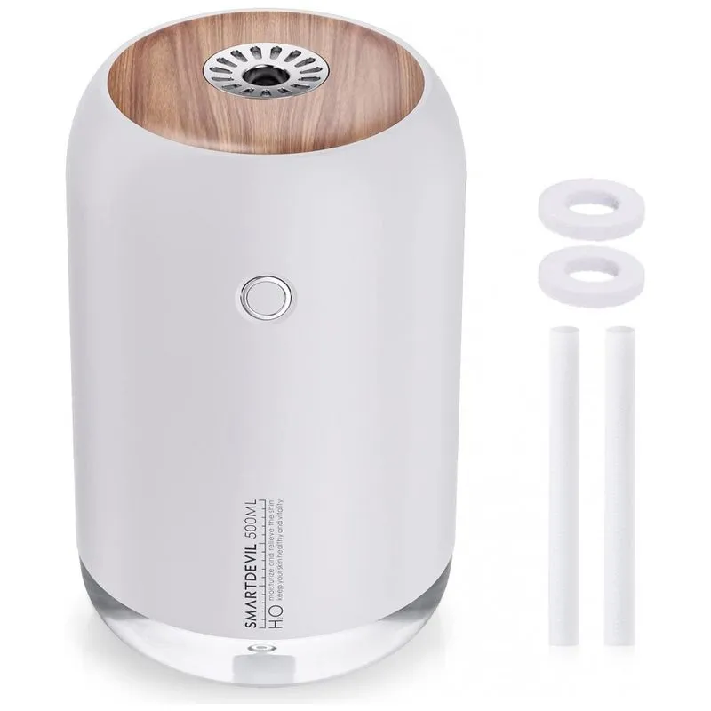 Umidificador Portatil Smartdevil 500ml Com Carregamento Usb, Branco