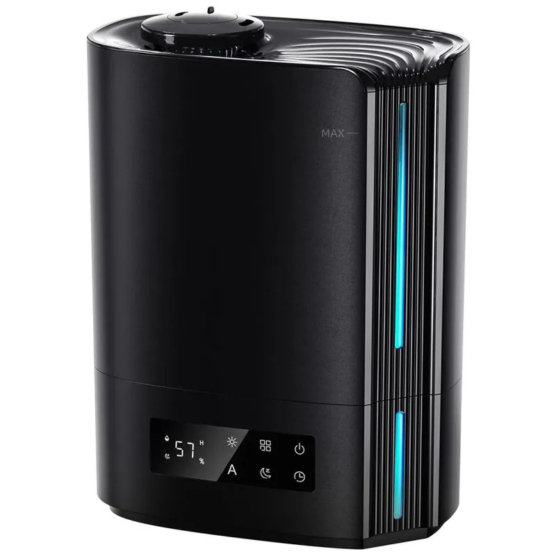 Umidificador Portatil Breezome 6l Ate 60h Com Visor Digital E Controle De Umidade Inteligente, Preto