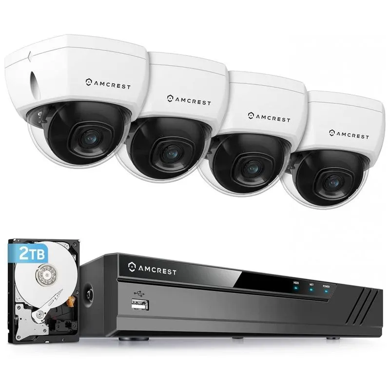 Sistema De Camera De Seguranca Sem Fio 4k Ip Poe Amcrestcom Cartao De 2tb