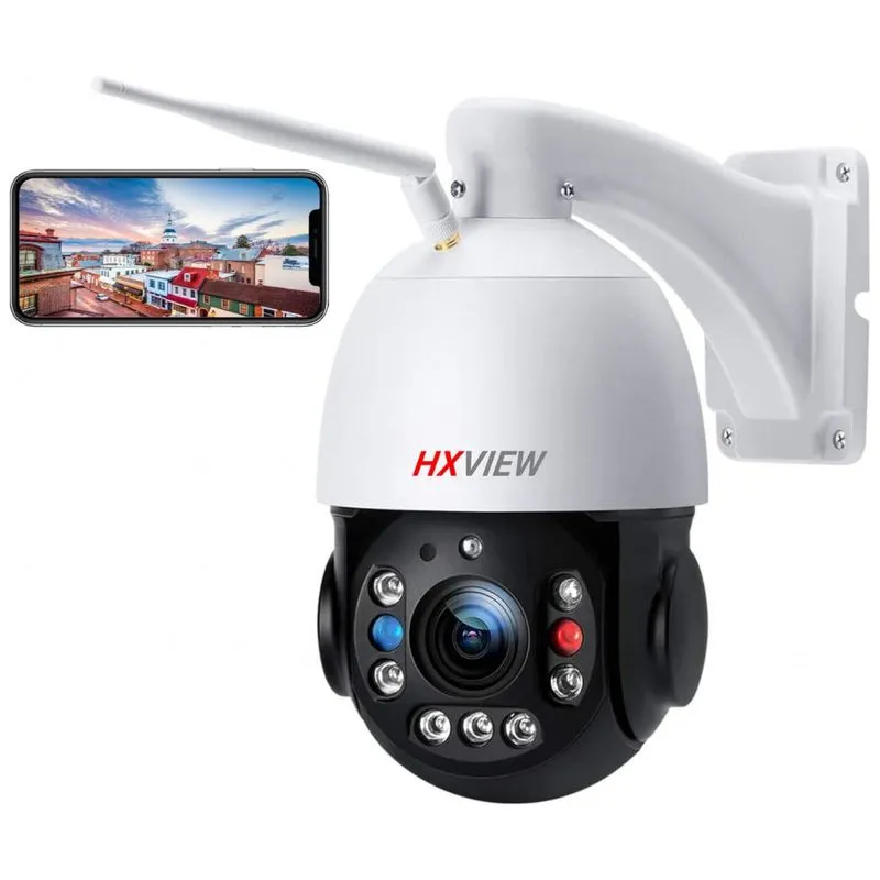 Camera De Seguranca Externa Com Zoom Optico 30x E Visao Noturna Hxview A Prova Dagua Ip66