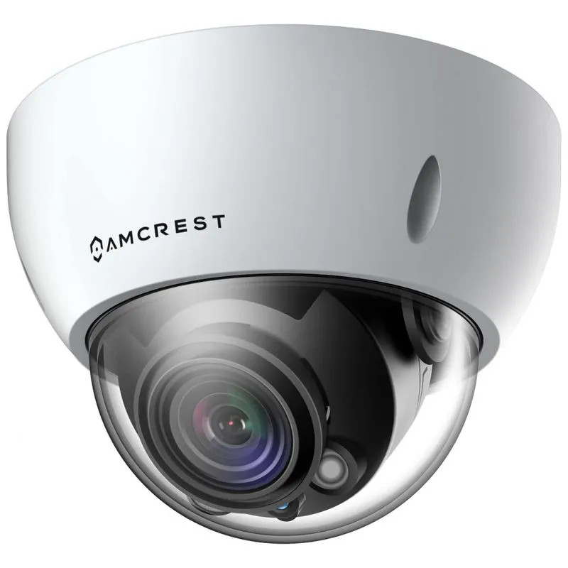 Camera De Seguranca Ip Com Zoom Optico Amcrest 4k Ip67 A Prova De Agua Com Visor Noturna E Sensor