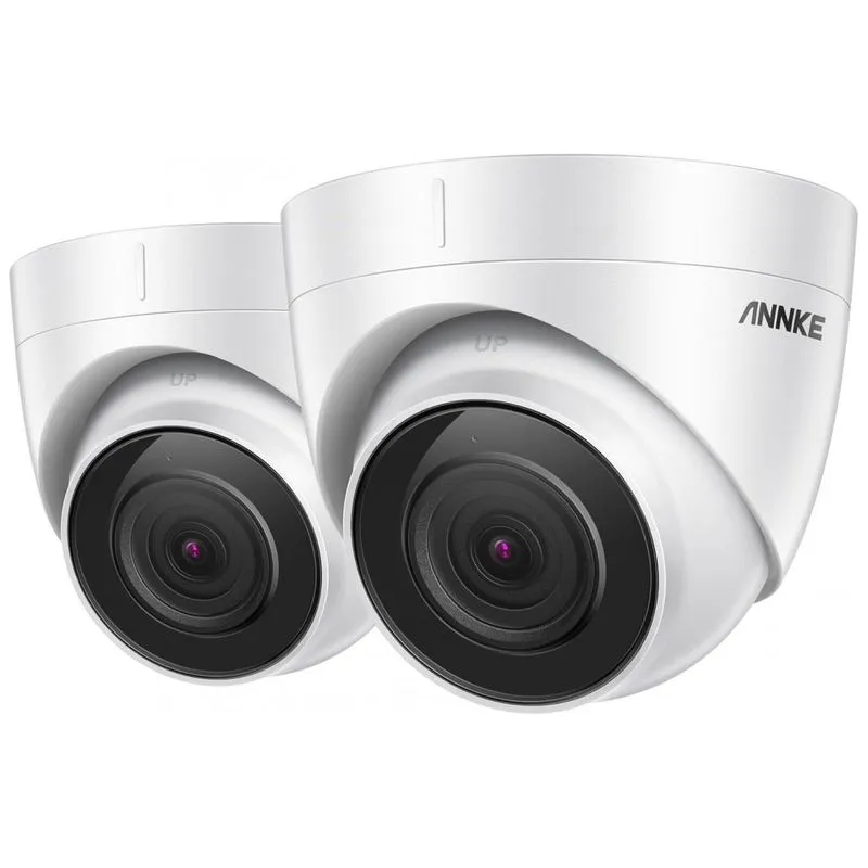 Camera De Seguranca Annke C500 Com Visao Noturna E A Prova De Intemperies, 2 Pecas
